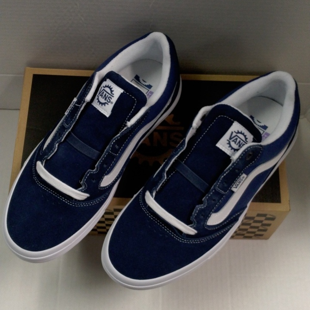 Vans BMX Proof Wafflecup Navy and White Sneakers - Picture 3 of 8
